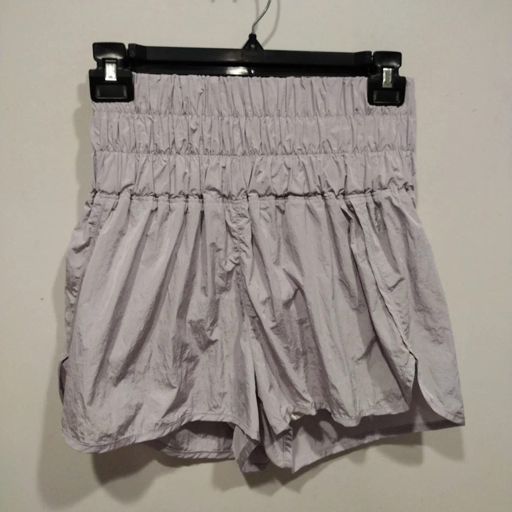 Free People Movement Women's Lilac Purple Way Home High Waist Track Shorts Sz M